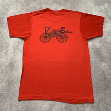 Vintage Bakers Bike Shop Employee Shirt Size M Single Stitch Cycling NC Store