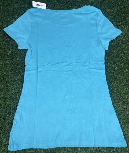 Camiseta para mujer antigua azul marino ajuste perfecto manga corta múltiples tallas AquaSpark - Imagen 4 de 4