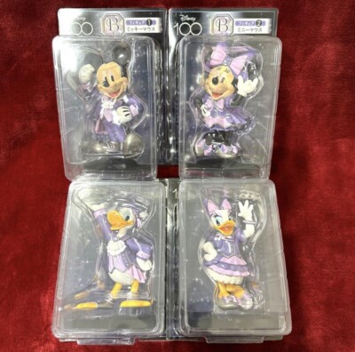 Happy Kuji Disney100 Prize B : Micky Minnie Donald Daisy Figure 4 set New