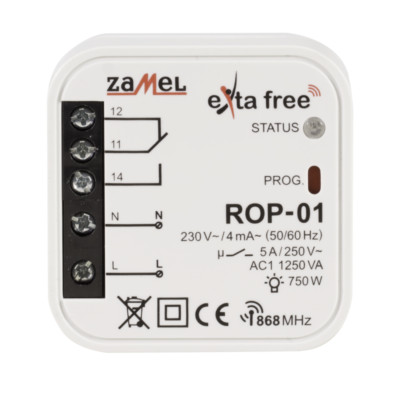 Zamel 1-Kanal-Funkempfänger für UP-Dose Typ: ROP-01 EXF10000047