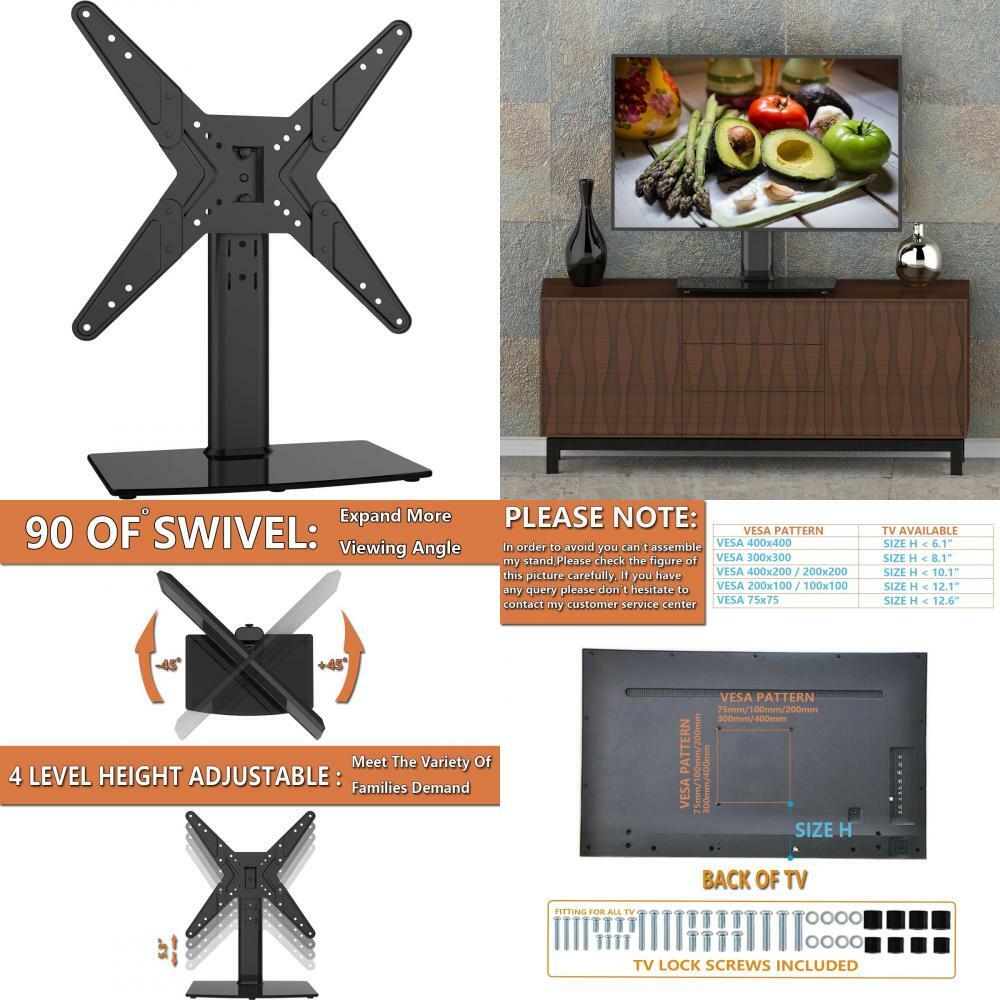 Hemudu Universal Swivel TV Stand/Base Table Top Stand for 21 to 43 inch... eBay