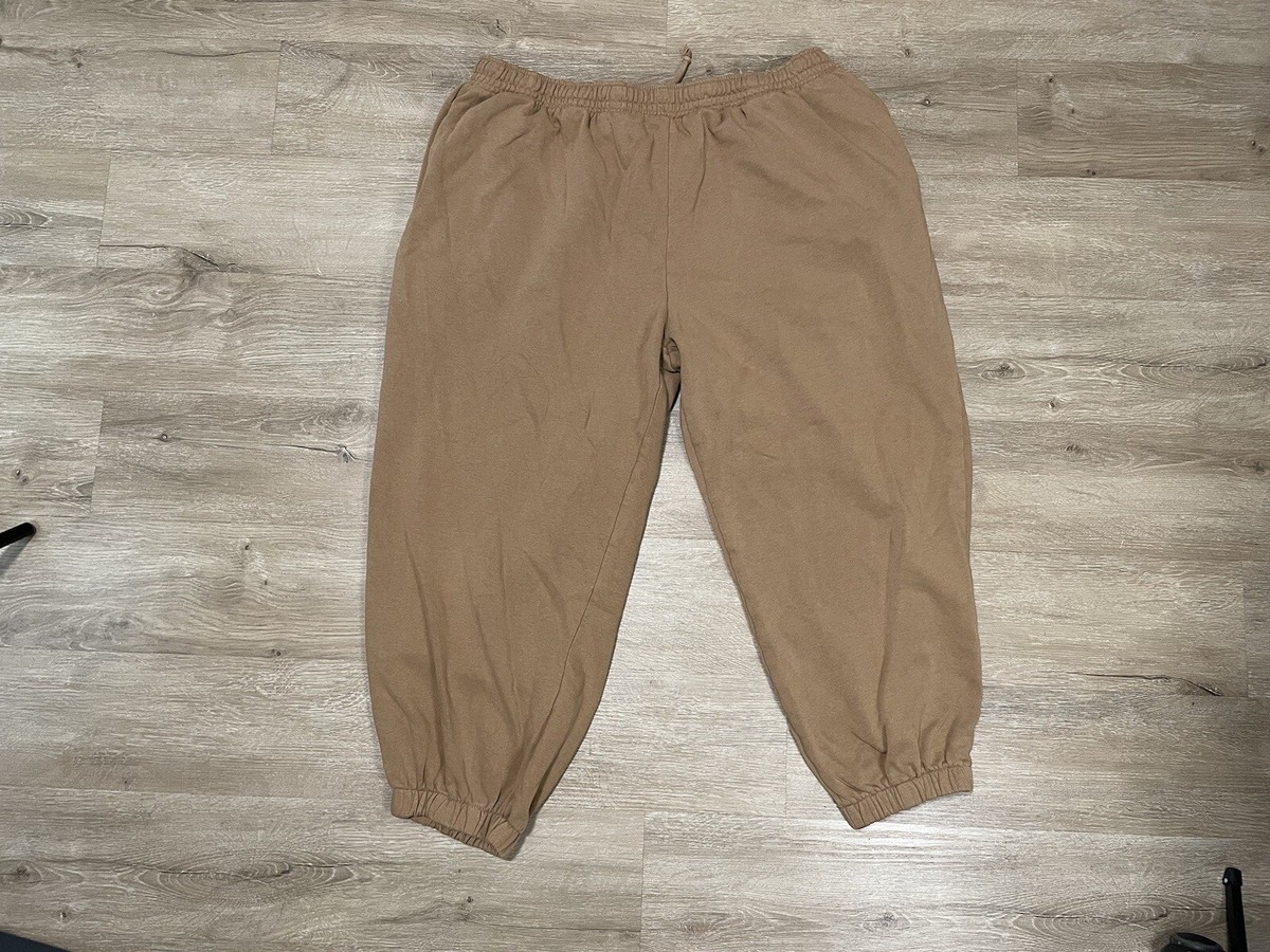H&M Pants Women's Sz XL Brown Jogger Drawstring Parachute Pants | eBay