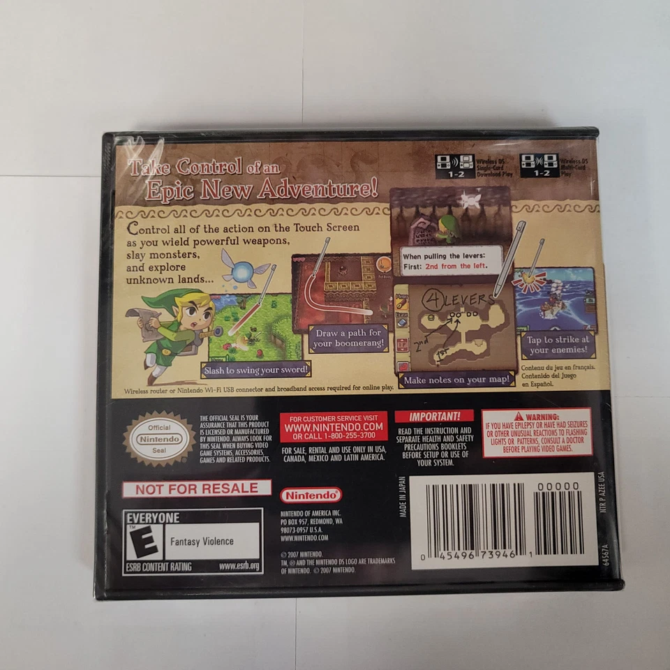 Legend of Zelda: Phantom Hourglass The for Nintendo DS New Factory Sealed Mint - Image 2 of 4