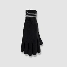 Heat Holders Men's Black Worxx Richard Flat Knit Winter Gloves M/L