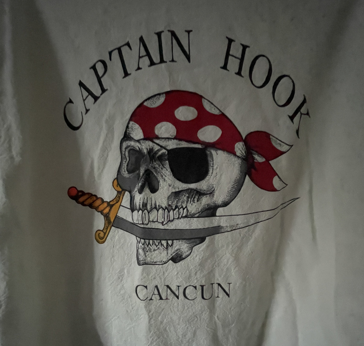Vintage Pirate Captain Hook Cancun White Jacket Adult Medium 