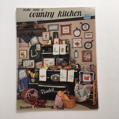 Make Mine A Country Kitchen Cross Stitch Leaflet by Dale Burdett