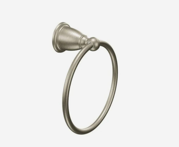 MOEN Brantford Towel Ring in Brushed Nickel YB2286BN