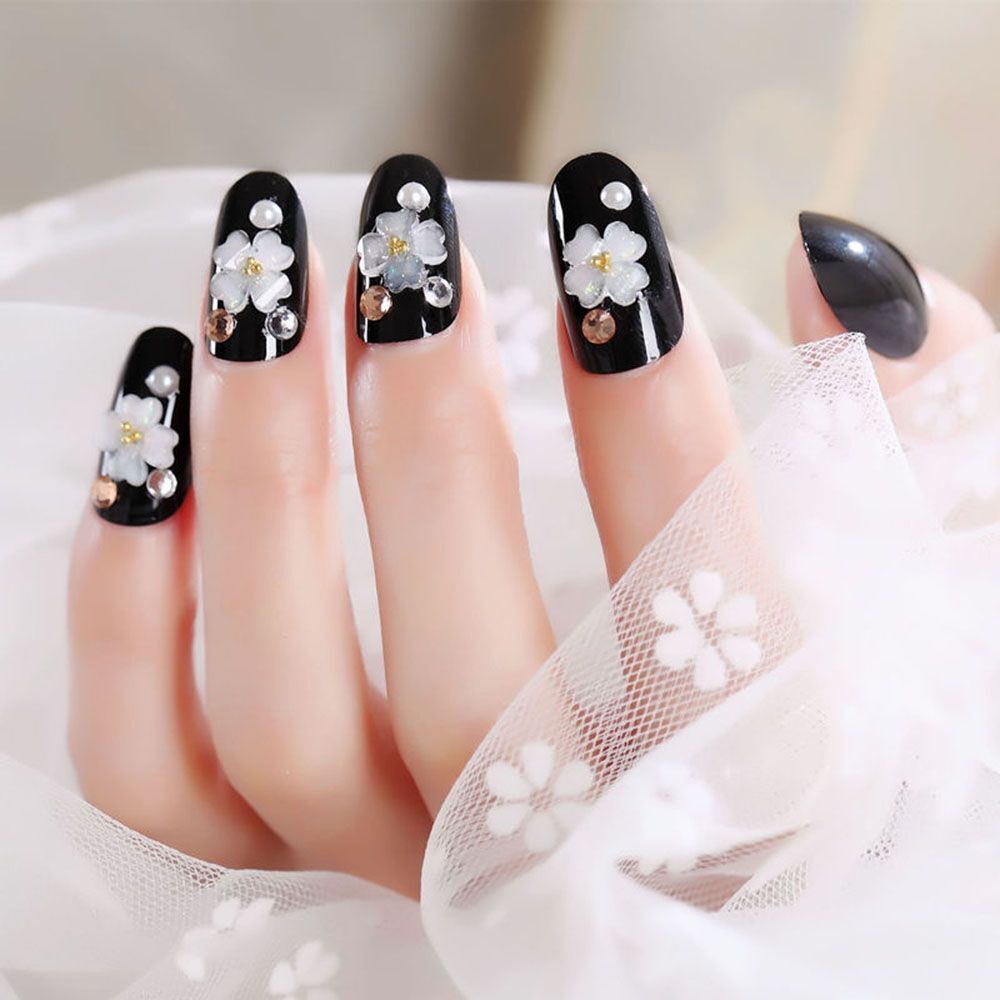60 Dark Nails for Winter | Art and Design | Mauve nails, Diamond nail art, Diamond  nail art design