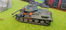 Zerstörter T-34 Panzer inkl Flacker Feuer LED Sowjet Modell Bausatz 1:87 1:72