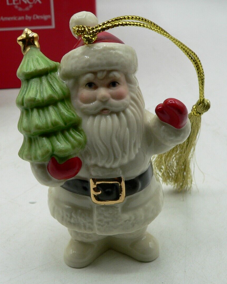 Lenox "Very Merry" Christmas Porcelain Ornaments Complete Set of 5