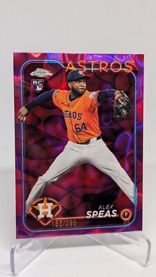 2024 Topps Chrome Update Series Baseball Alex Speas RC /299 Magenta/Purple Lava