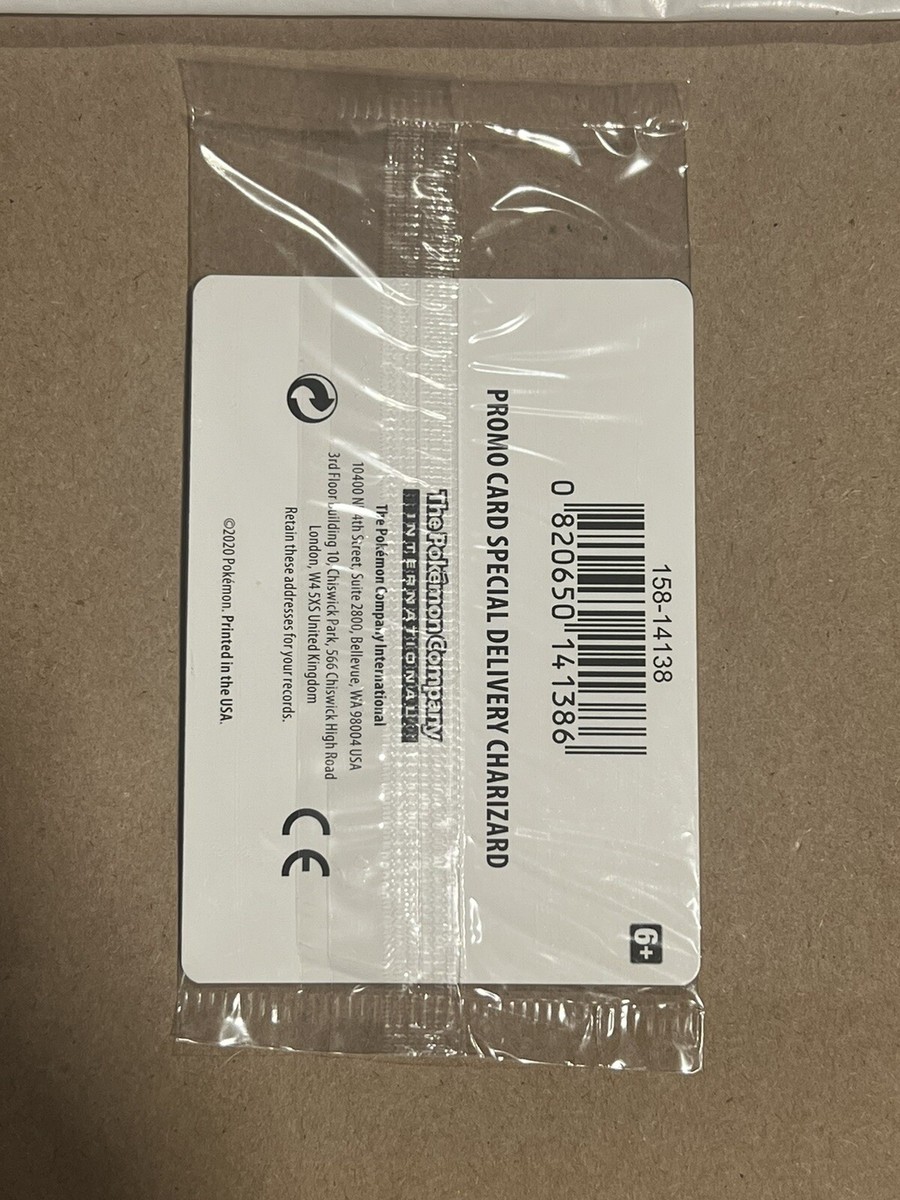 Special Delivery Charizard Pokemon Center Promo Card Sealed