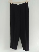 Liz Claiborne Villager Black Pants Slacks Pleated Front Size 10 NWT