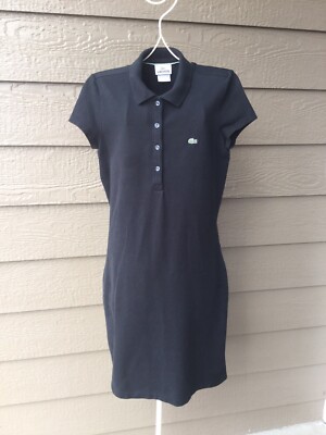 lacoste women's stretch cotton piqu polo dress WOMEN'S SLIM FIT STRETCH COTTON PIQU POLO DRESS