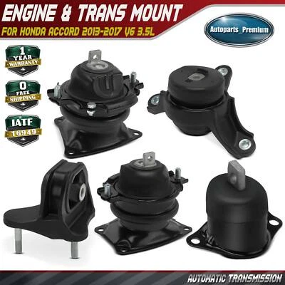 5Pcs New Transmission Mount & Engine Mount for Honda Accord 2013-2017 V6 3.5L - Image 1 of 4