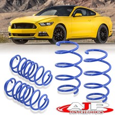 Blue Suspension Lowering Sport Springs Set For 2015-2021 Ford Mustang S550 V6 V8