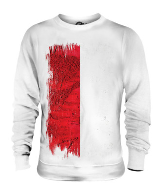 MONACO GRUNGE FLAGGE UNISEX PULLOVER OBERTEIL MON?GASQUE FOOTBALL MONACAN GESCHENK SHIRT