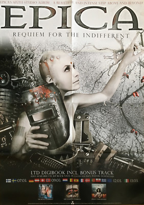 EPICA - Requiem For The ... - Promo Poster - gefaltet / folded - Sammlerstück