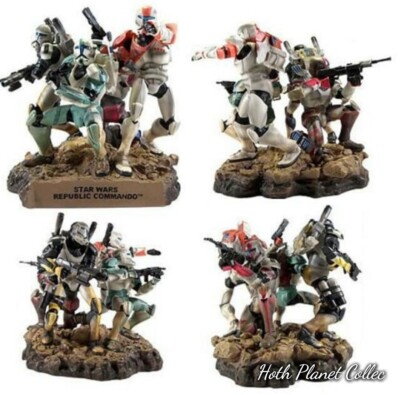 Star Wars Gentle Giant 2005 Republic Commando Maquette Set Matching Edition #'s
