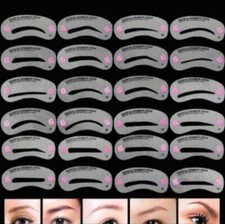 24 pcs. reusable eyebrow stencil set.
