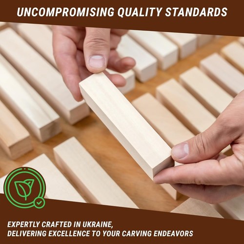 Basswood Carving Blocks pcs Whittling Wood for Crafts - Soft Carving Wood - B... - Picture 7 of 7