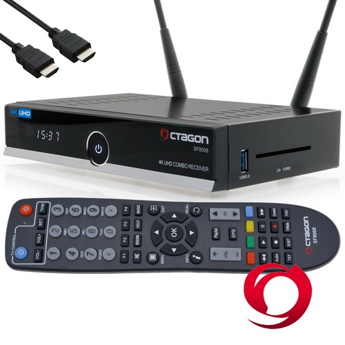 OCTAGON SF8008 Linux 4K Combo Receiver UHD E2 DVB-S2X & DVB-C/T2 USB DUAL WLAN - Bild 5 von 7