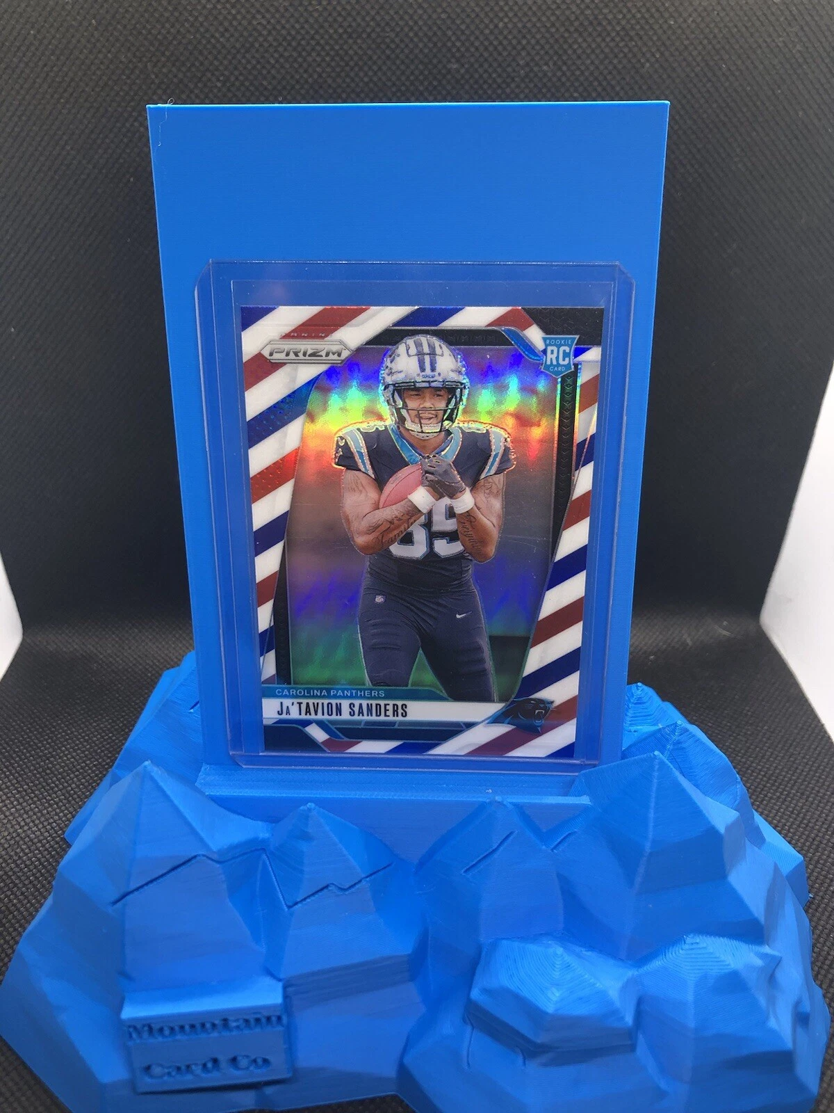 2024 Panini Prizm - Rookies Ja'Tavion Sanders #343 Red White & Blue Prizm (RC)