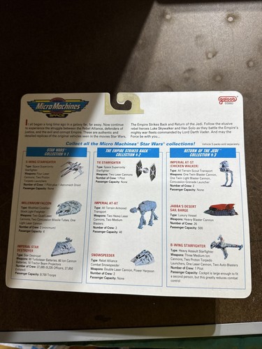 VINTAGE 1993 GALOOB MICRO MACHINES STAR WARS COLLECTION 1 MILLENNIUM FALCON MISP - Picture 3 of 6