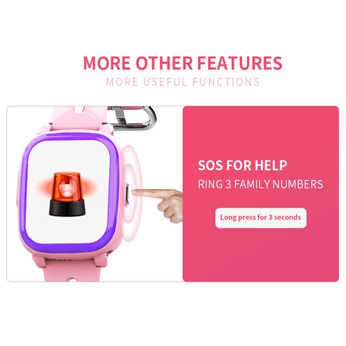 Kids Smart Watch Anti-lost SOS Call 4G Video Calling Camera For iOS Android - Picture 7 of 14