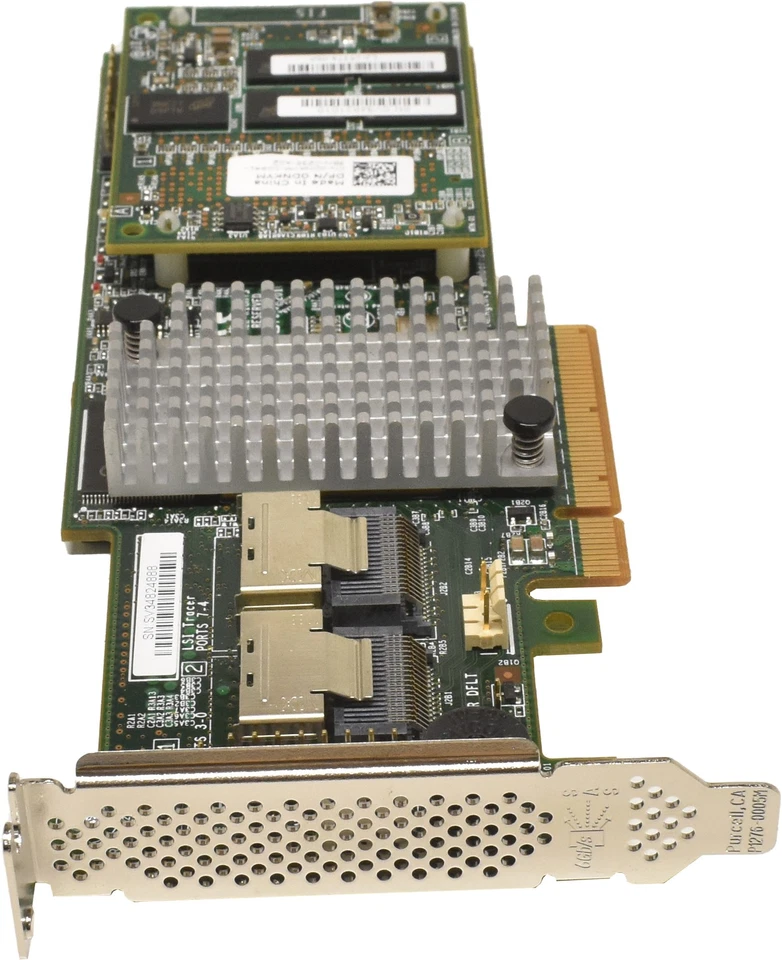 Dell LSI MR SAS 9265-8i 6Gb/s 1GB PCIe x8 RAID Controller 0DNKYM + Cavo LP C6220 - Immagine 2 di 4