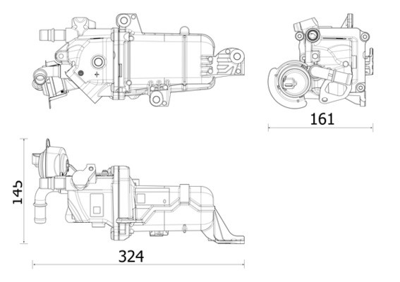 MAHLE ORIGINAL EGR Cooler RENAULT CE 36 000P 147350236R,147351186R,147353981R - Image 13