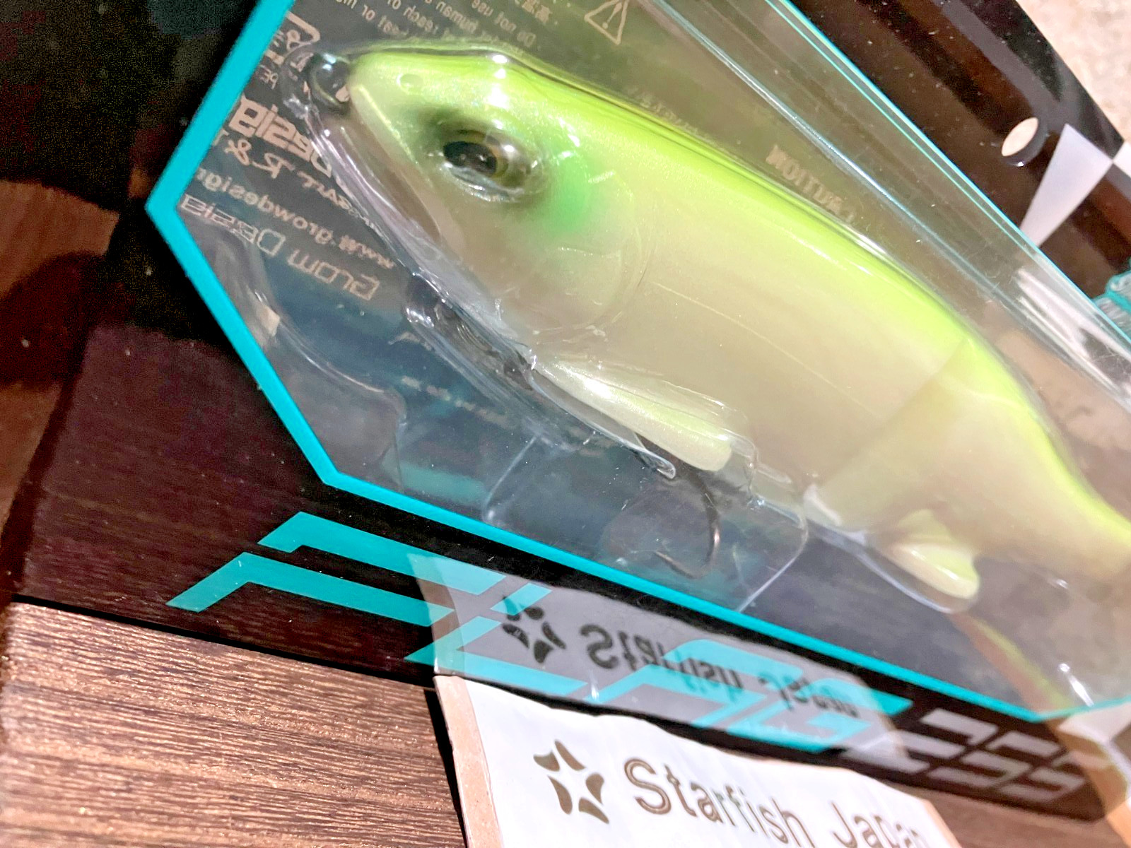 Grow Design Works Flag 255 SPARKLE LEMON Soft Lure Swimbait Bass Fishing Japan - Image 3