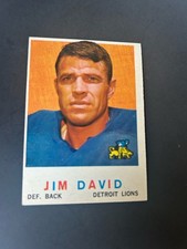 1959 Topps Football #143 Jim David EX+/NM Detroit Lions Colorado A&M