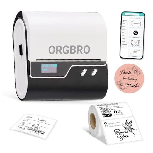 Bluetooth Label Maker Z3 with 1/2/3 Inch Tape Portable Label Printer