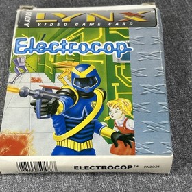 Electrocop (Atari Lynx) Game Cartridge, Box & Manual Nice