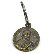 Vintage Religious Double-Sided Medal St Francois Regis & Therese Couderc