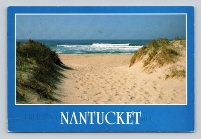 Nantucket MA Madaket Beach Ocean Dunes Postcard 2005 Postmarked