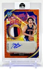 2025-26 Bowman U Best Brayden Burries Game Graphs Orange Relic Auto 5/25 # Match
