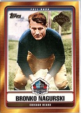 2006 Topps #HOFT-BN Bronko Nagurski Hall of Fame Tribute