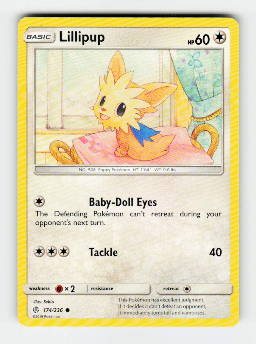 Lillipup SM - Cosmic Eclipse 174/236 Pokemon Common NM SM12