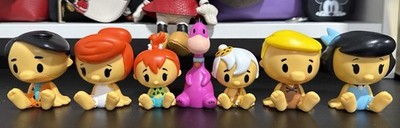 7 Flintstone Collectible Figurine. Rare! COMPLETE SET !New