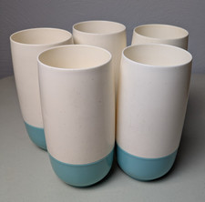 Vintage Plastics Turquoise Cream Insulated Tu...
