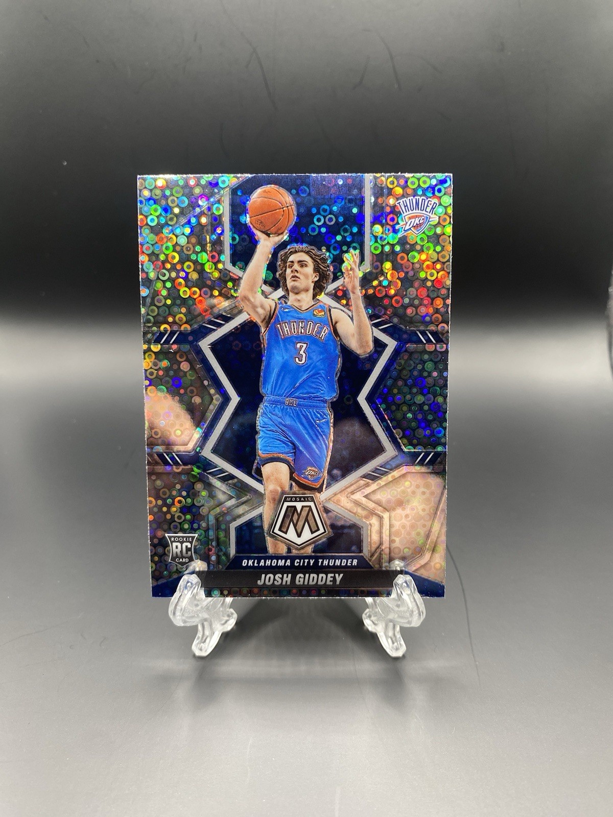 Josh Giddey 2021-22 Panini Mosaic Fast Break Silver Prizm Rookie #210 RC