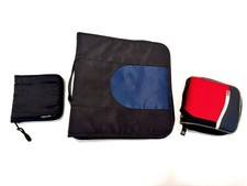 Lot of 3 Vintage Case Logic CD / Disc Holders 