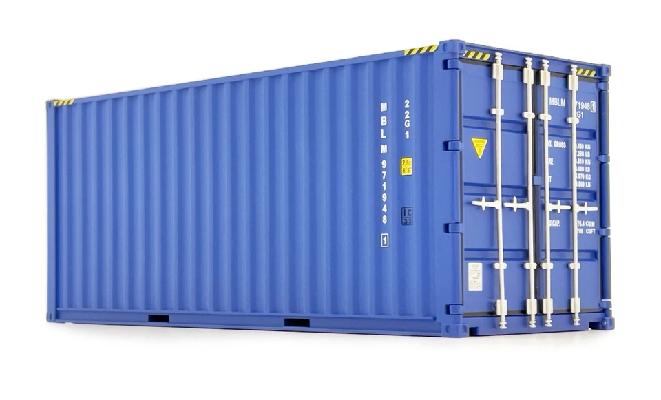 MARGE MODELS, Container marittimo di colore blu 20 piedi, 1/32,  MAR2323-01 - Immagine 3 di 3
