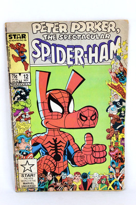 Peter Porker Spectacular Spider-Ham #12 Anniversary Frame 1986 Star Marvel PR/FR