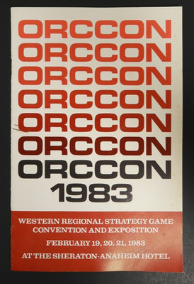 Orccon 1983 Western Regional Strategy Game Paper Booklet Convention Expo 1983