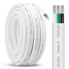 Triplex Marine Grade Wire - Tinned Copper Oxygen-Free Insulated Electrical Wire