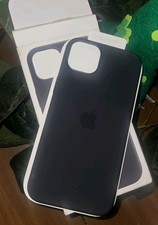 GENUINE Apple Silicone Case For iPhone 14 PLUS - Midnight - Open