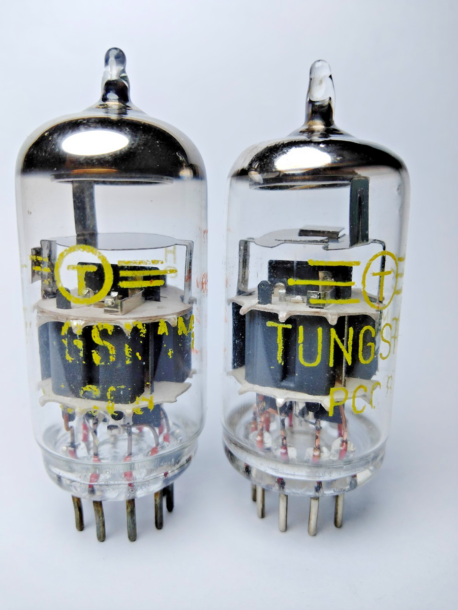 真空管　Tungsram PC88/7DJ8 2 pcs USED PCC88 /7DJ8/ TUNGSRAM AUDIO TUBES Matched Pair | eBay